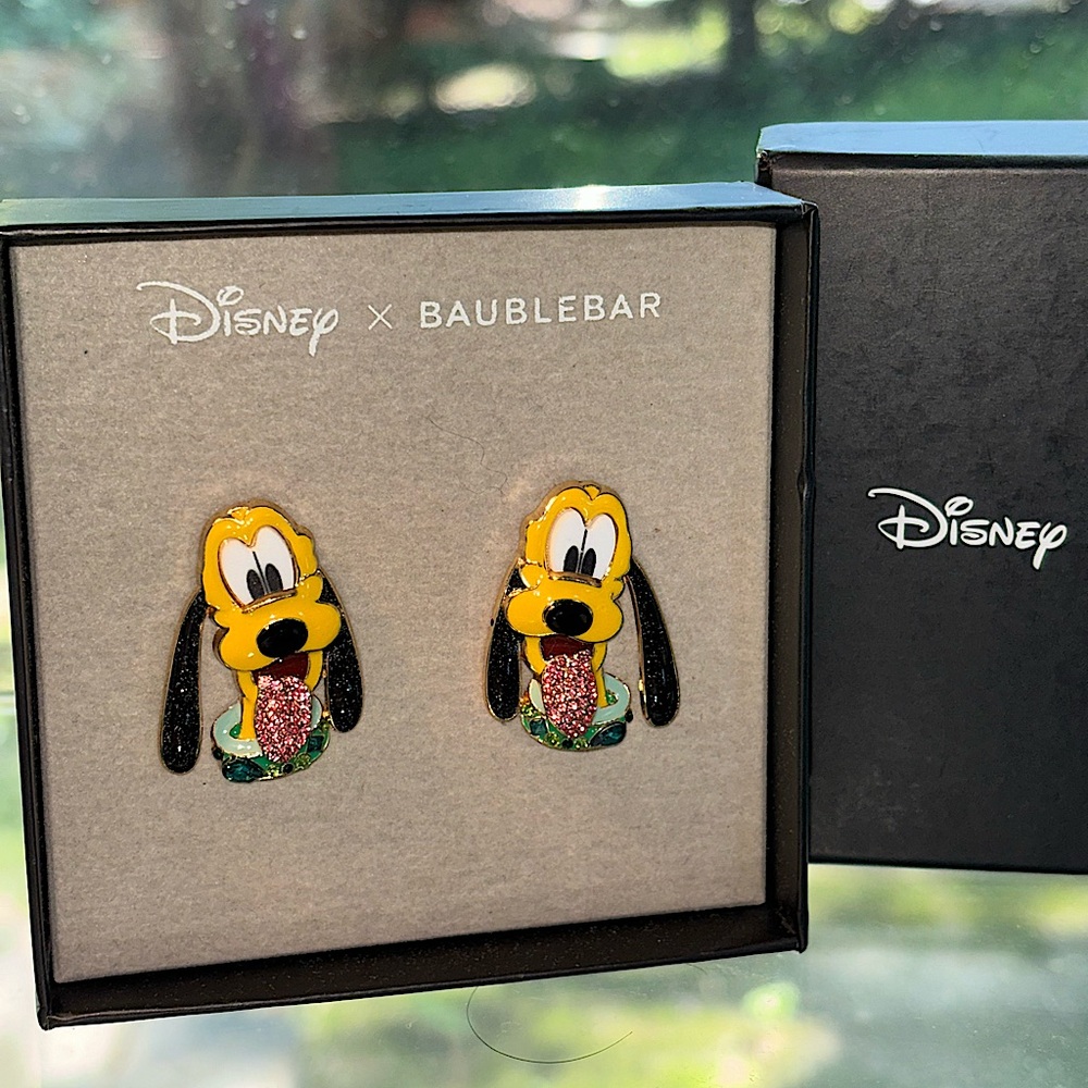 NWT Disney Baublebar - Pluto earrings